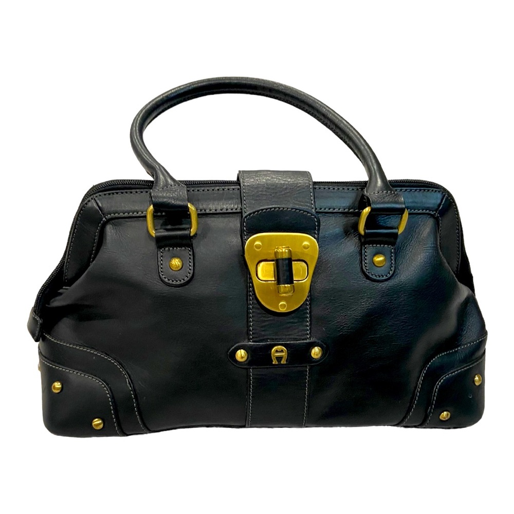 Vintage Black/Gold Etienne Aigner Purse